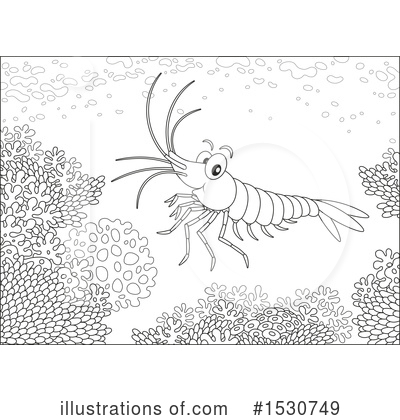 Shrimp Clipart #1530749 by Alex Bannykh