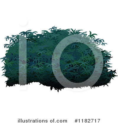 Royalty-Free (RF) Shrub Clipart Illustration by dero - Stock Sample #1182717