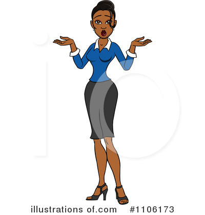 Royalty-Free (RF) Shrugging Clipart Illustration by Cartoon Solutions - Stock Sample #1106173