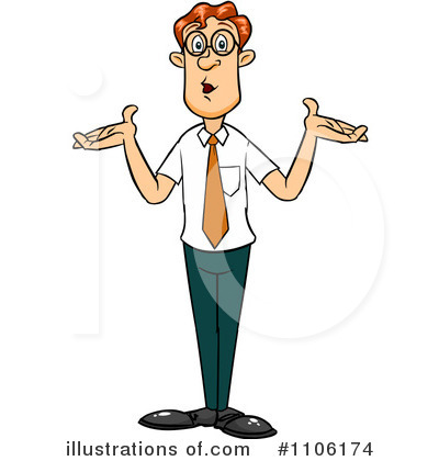 Shrugging Clipart #1106174 by Cartoon Solutions