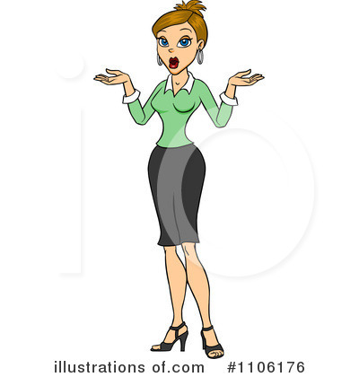 Royalty-Free (RF) Shrugging Clipart Illustration by Cartoon Solutions - Stock Sample #1106176