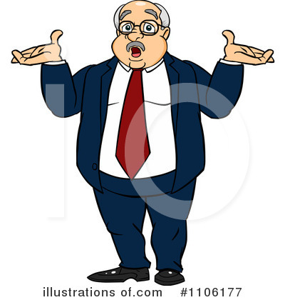 Royalty-Free (RF) Shrugging Clipart Illustration by Cartoon Solutions - Stock Sample #1106177