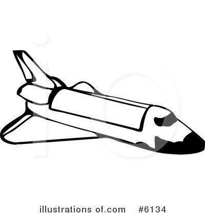 Royalty-Free (RF) Shuttle Clipart Illustration by djart - Stock Sample #6134