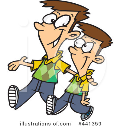 Royalty-Free (RF) Siblings Clipart Illustration by toonaday - Stock Sample #441359