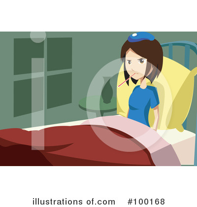 Royalty-Free (RF) Sick Clipart Illustration by mayawizard101 - Stock Sample #100168