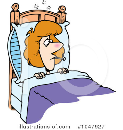 Royalty-Free (RF) Sick Clipart Illustration by toonaday - Stock Sample #1047927