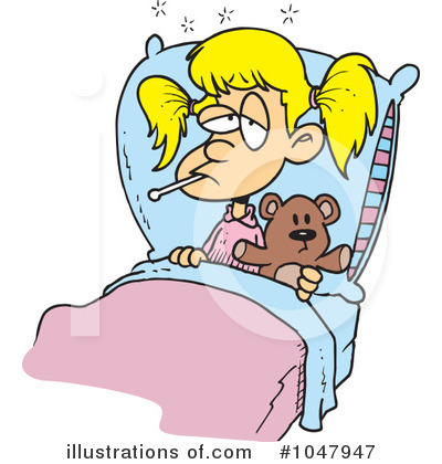 Royalty-Free (RF) Sick Clipart Illustration by toonaday - Stock Sample #1047947
