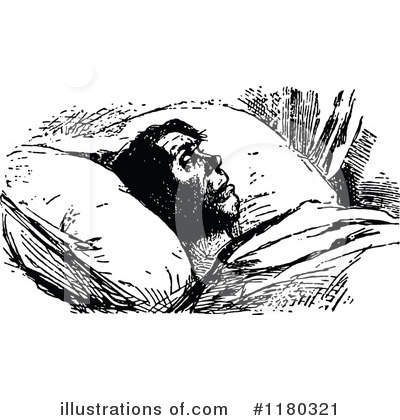Royalty-Free (RF) Sick Clipart Illustration by Prawny Vintage - Stock Sample #1180321