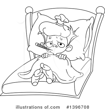 Royalty-Free (RF) Sick Clipart Illustration by yayayoyo - Stock Sample #1396708
