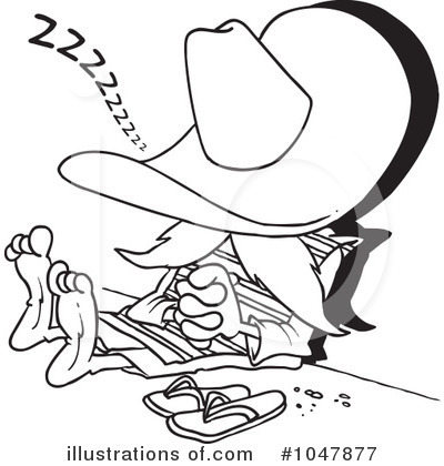 Royalty-Free (RF) Siesta Clipart Illustration by toonaday - Stock Sample #1047877
