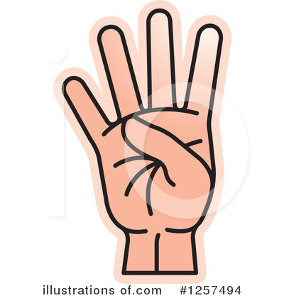 Royalty-Free (RF) Sign Language Clipart Illustration by Lal Perera - Stock Sample #1257494
