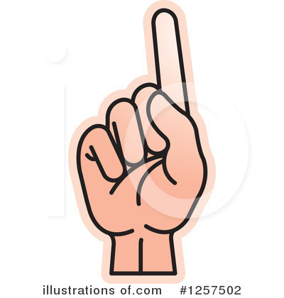 Number 1 Clipart #1257502 by Lal Perera