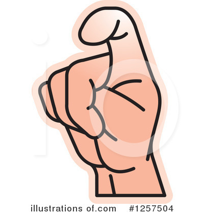 Royalty-Free (RF) Sign Language Clipart Illustration by Lal Perera - Stock Sample #1257504