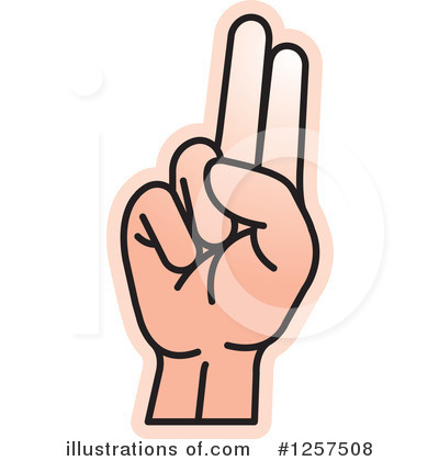 Royalty-Free (RF) Sign Language Clipart Illustration by Lal Perera - Stock Sample #1257508