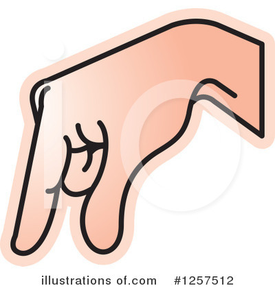 Royalty-Free (RF) Sign Language Clipart Illustration by Lal Perera - Stock Sample #1257512