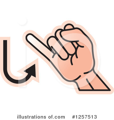 Royalty-Free (RF) Sign Language Clipart Illustration by Lal Perera - Stock Sample #1257513
