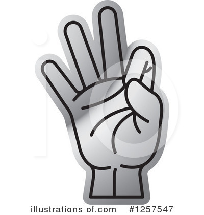 Royalty-Free (RF) Sign Language Clipart Illustration by Lal Perera - Stock Sample #1257547