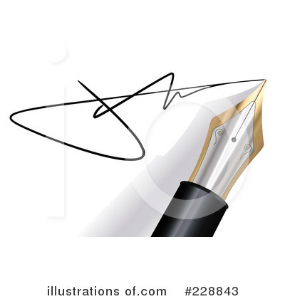 Royalty-Free (RF) Signature Clipart Illustration by Oligo - Stock Sample #228843