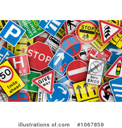 Royalty-Free (RF) Signs Clipart Illustration by stockillustrations - Stock Sample #1067859