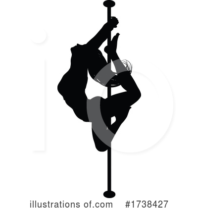 Pole Dancer Clipart #1738427 by AtStockIllustration