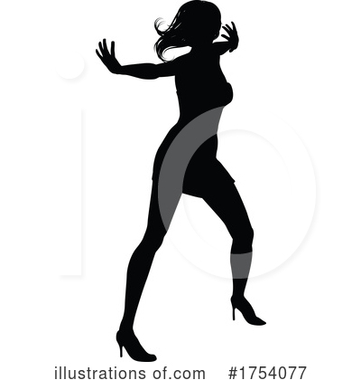 Royalty-Free (RF) Silhouette Clipart Illustration by AtStockIllustration - Stock Sample #1754077