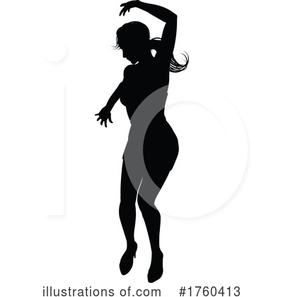 Royalty-Free (RF) Silhouette Clipart Illustration by AtStockIllustration - Stock Sample #1760413