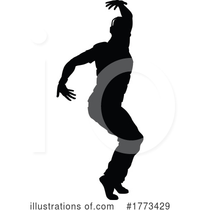 Royalty-Free (RF) Silhouette Clipart Illustration by AtStockIllustration - Stock Sample #1773429