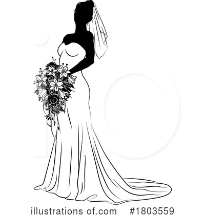 Royalty-Free (RF) Silhouette Clipart Illustration by AtStockIllustration - Stock Sample #1803559