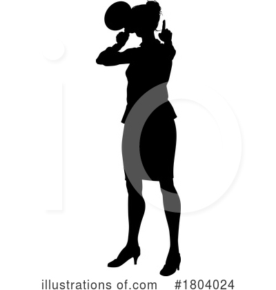 Royalty-Free (RF) Silhouette Clipart Illustration by AtStockIllustration - Stock Sample #1804024