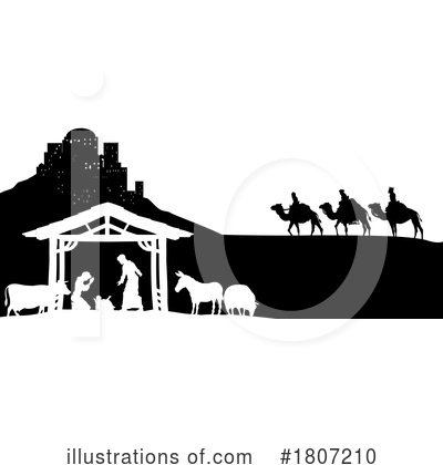 Royalty-Free (RF) Silhouette Clipart Illustration by AtStockIllustration - Stock Sample #1807210