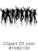 Silhouetted Dancers Clipart #1082130 by KJ Pargeter