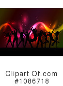 Silhouetted Dancers Clipart #1086718 by KJ Pargeter