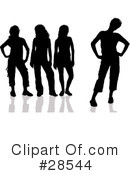 Silhouetted People Clipart #28544 by KJ Pargeter