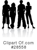 Silhouetted People Clipart #28558 by KJ Pargeter