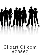 Silhouetted People Clipart #28562 by KJ Pargeter