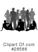 Silhouetted People Clipart #28588 by KJ Pargeter