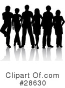 Silhouetted People Clipart #28630 by KJ Pargeter