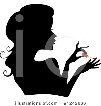 Royalty-Free (RF) Silhouetted Woman Clipart Illustration by BNP Design Studio - Stock Sample #1242666