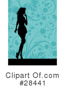 Silhouetted Woman Clipart #28441 by KJ Pargeter