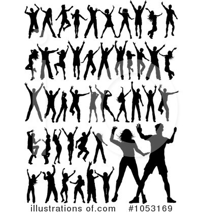 Royalty-Free (RF) Silhouettes Clipart Illustration by KJ Pargeter - Stock Sample #1053169