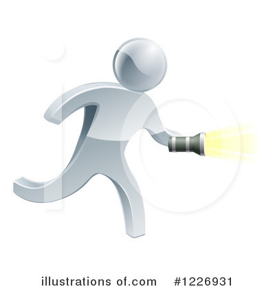 Royalty-Free (RF) Silver Man Clipart Illustration by AtStockIllustration - Stock Sample #1226931