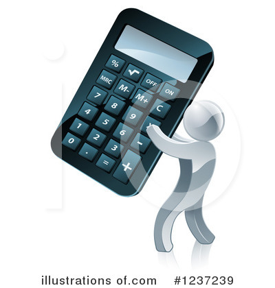 Calculator Clipart #1237239 by AtStockIllustration