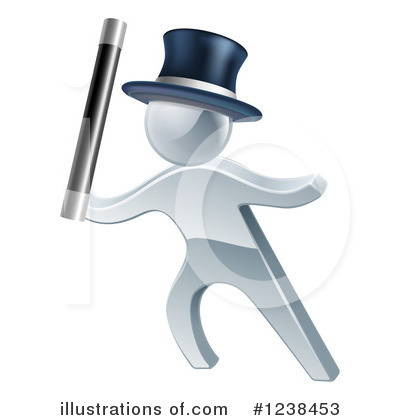 Royalty-Free (RF) Silver Man Clipart Illustration by AtStockIllustration - Stock Sample #1238453