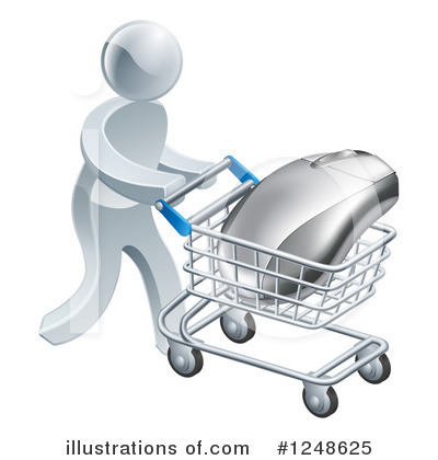 Shopping Cart Clipart #1248625 by AtStockIllustration