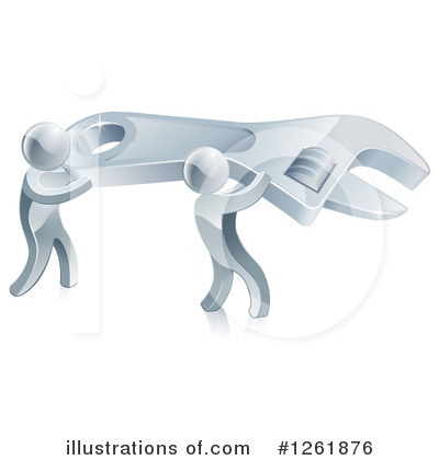Silver Person Clipart #1261876 by AtStockIllustration