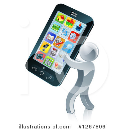 Cell Phone Clipart #1267806 by AtStockIllustration
