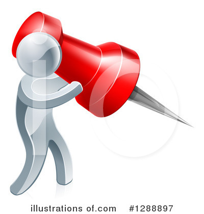 Silver Person Clipart #1288897 by AtStockIllustration