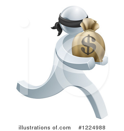 Royalty-Free (RF) Silver Person Clipart Illustration by AtStockIllustration - Stock Sample #1224988
