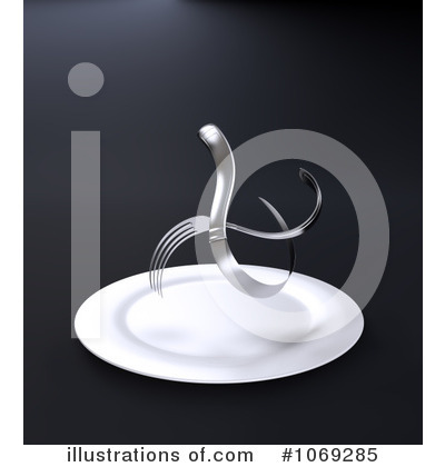 Royalty-Free (RF) Silverware Clipart Illustration by Mopic - Stock Sample #1069285