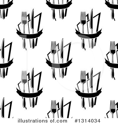 Royalty-Free (RF) Silverware Clipart Illustration by Vector Tradition SM - Stock Sample #1314034
